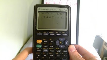 Random Number Generator with TI-83 Calculator