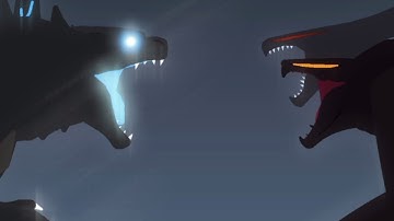 Godzilla 2014 Animation Godzilla Vs Mutos Battle Stick Nodes