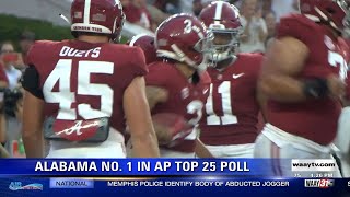 Alabama still No. 1 in AP college football poll