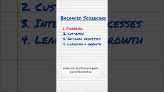 What is a balanced scorecard? #businesstips #businessowner #smallbusiness