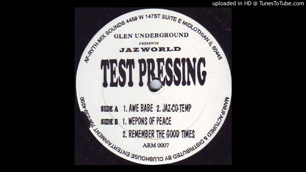 Glenn Underground - Weapons Of Peace (Af-Ryth-Mix Sounds, 1995)