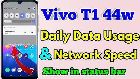 Vivo t1 44w network speed setting | vivo t1 44w internet speed meter