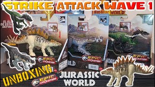Unboxing Figuras Jurassic World Epic Evolution Strike Attack Wave 1!