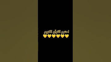 احترم القرآن الكريم دقيقة واحدة فقط 💛💛