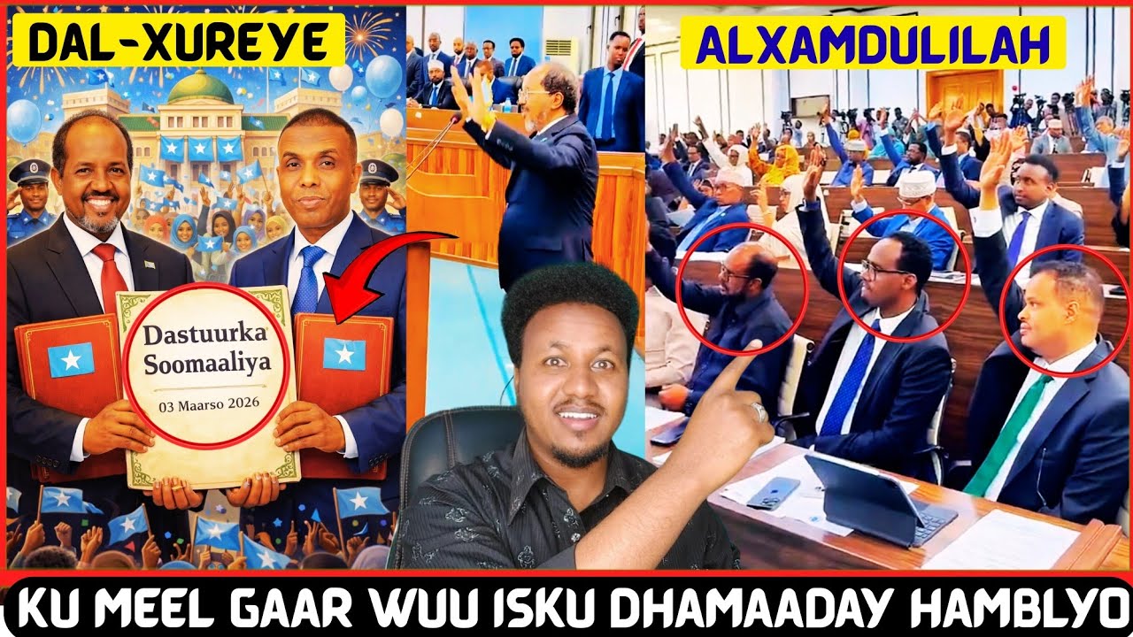 MAANTA WAXAA LA DHAMEYSTIRAY DASTUURKA SOMALIA 🇸🇴 XASSAN SH IYO XAMZE O KU FAANAY SHAQADA EEY QABTEN