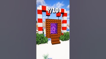 Minecraft Christmas Present Nether Portal Build Tutorial 🎁✨ | Festive Custom Portal Frame!