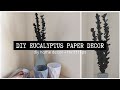 Diy eucalyptus paper  scandinavian home decor  nordic home decor  boho home decor  diy bohemian