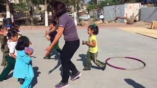 Actividad didáctica para preescolar de educación física “costalitos al aire “
