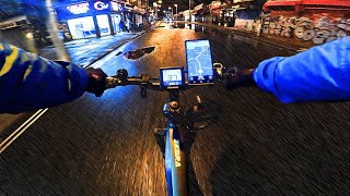 Late Night Deliveries On My EBike  10pm McDonald's Hot Chocolate Order Gone Wrong!