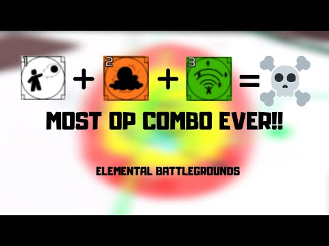 Most OP Combo In History!! | Elemental Battlegrounds - Roblox