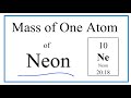 Calculating Mass of Neon Atoms