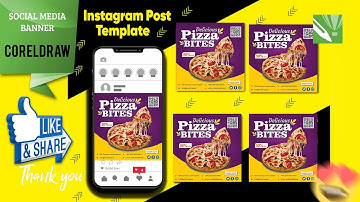 Trend Social Media Post Banner Design Tutorial | CorelDraw Tutorial.