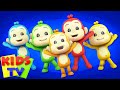 Five Little Monkeys Jumping on the Bed | Nursery Rhymes & Baby Songs | Cartoon Shows - Kids Tv