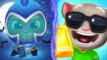 Talking Tom Hero Dash Ultra X Gold Run Las Vegas - Agent Tom X Shark Tom - All Bosses Gameplay