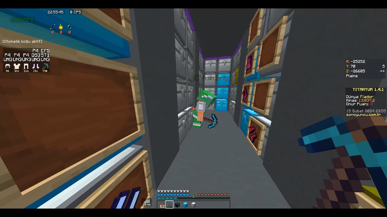 30 ELMAS 70 DEMİR 4 ALTIN SANDIKLI EFSANE DEPO!!! / 2 SPAWNER 1 PODYUM 1 GÖK / #sonoyuncu #titanyum