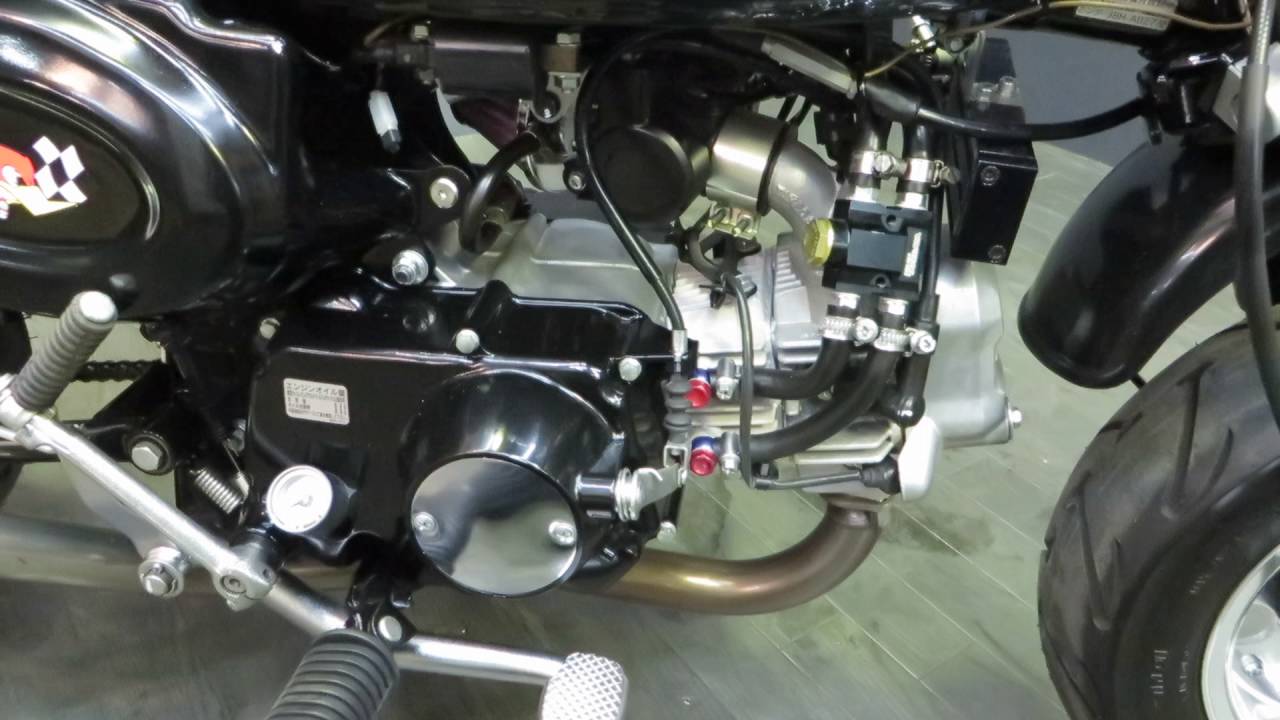 ホンダ モンキー FI ローロングフルカスタム 8インチ 始動動画 - YouTube