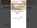Simplification &amp; Approximation #shorts #trending #viral #simplification #maths #aptitude #exam