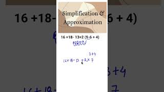 Simplification &amp; Approximation #shorts #trending #viral #simplification #maths #aptitude #exam
