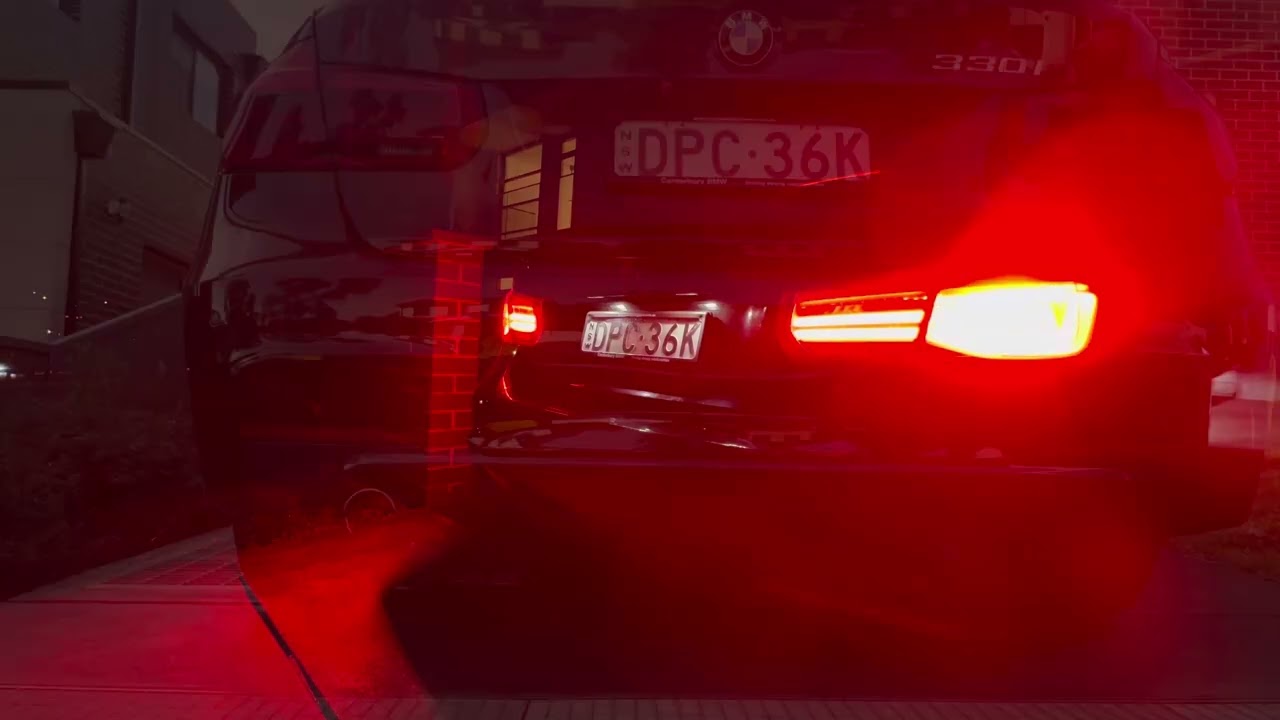 330i B48 sound comparison between VRSF downpipe vs full stock both in sports mode