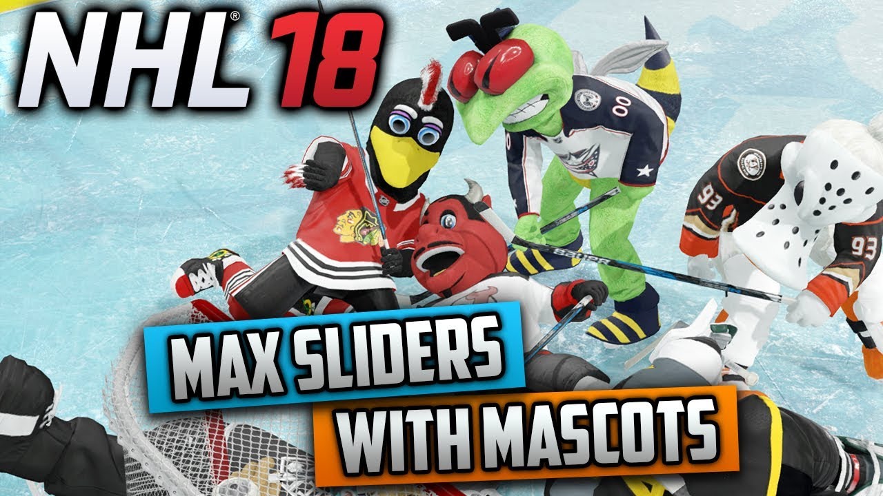 Can I Win a Game With Mascots Using Max Sliders? (NHL 18 Challenge