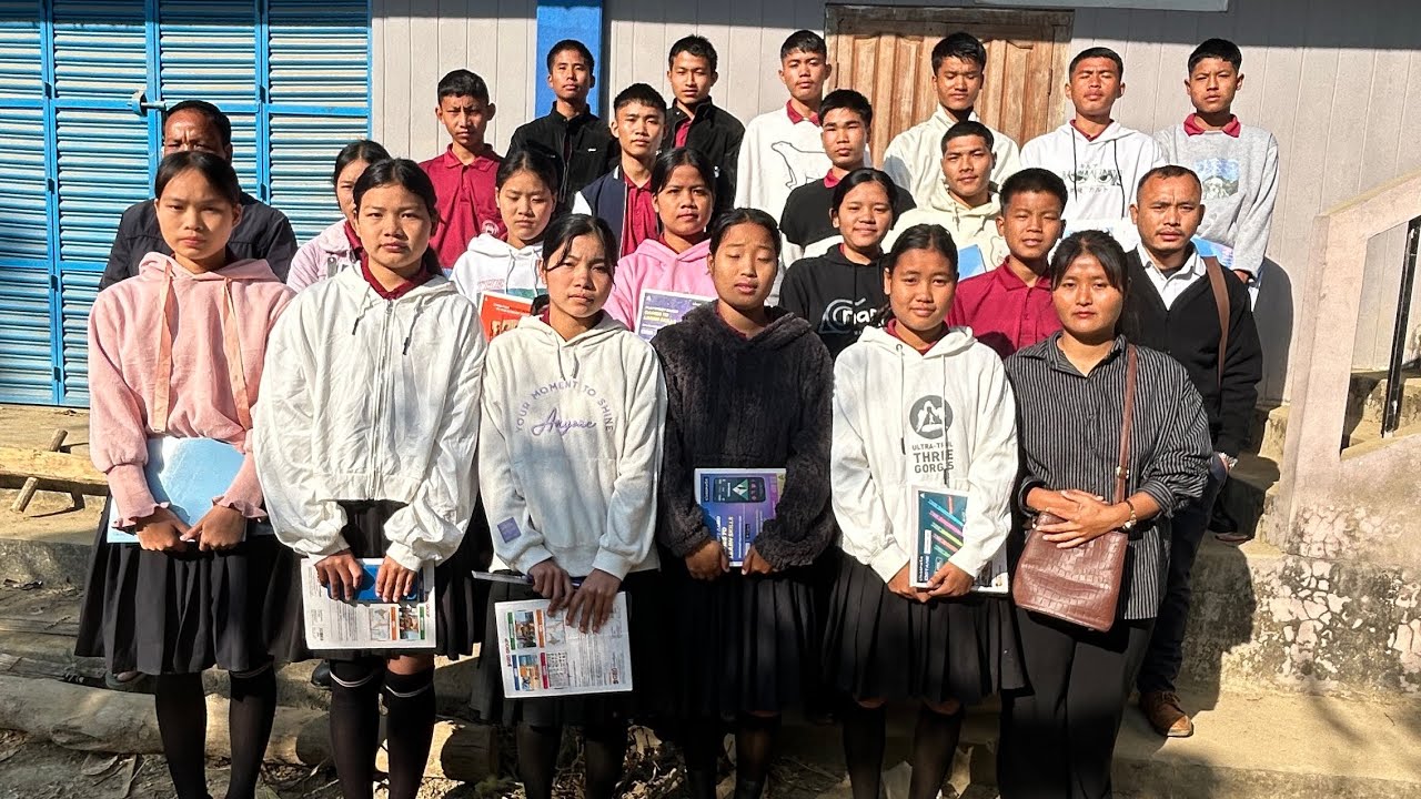 First paper science practical exam of our students 