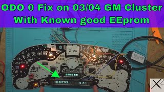 GM Cluster: Odometer 0 Repair With a Known Good EEprom