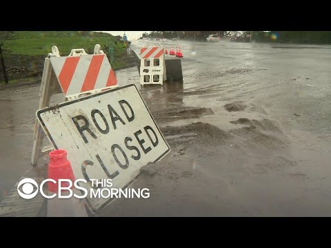 California winter storm triggers rivers of mud and debris