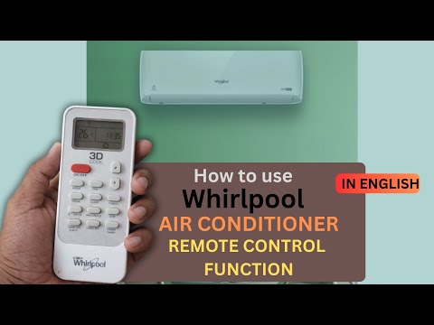 Whirlpool Inverter AC Remote Control Functions Explained in English