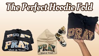 Quickest and Easiest Way To Fold Hoodies For Clothing Brand