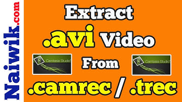 Extract .avi Video without rendering from .camrec or .trec || Camtasia Studio 8