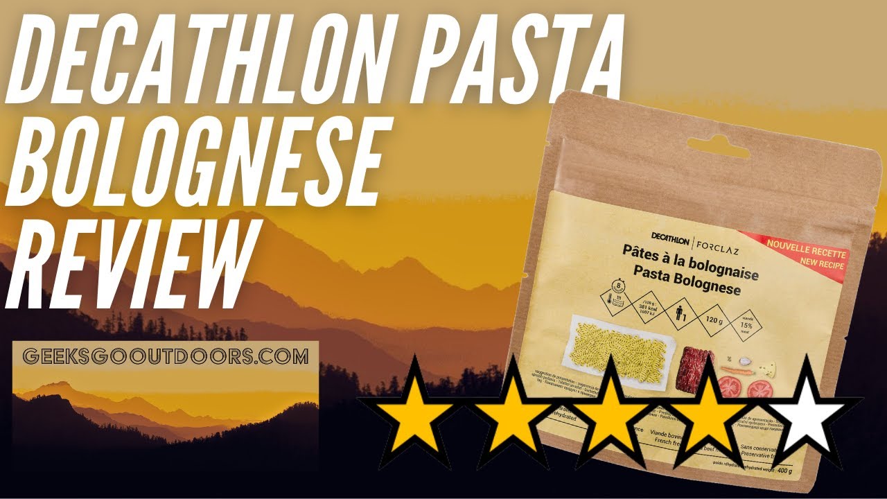 Decathlon Pasta Bolognese Meal Review
