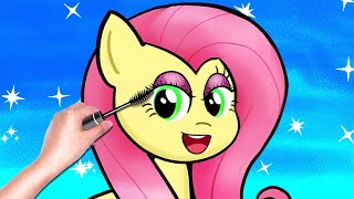 Make up with Fluttershy - MY LITTLE PONY | Stop Motion Paper