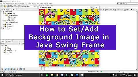 How to-set image as background in Java Frame  | Add background Image in-JFrame-Java-Swing-Netbeans