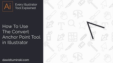 Illustrator Tutorial - How To Use The Convert Anchor Point Tool