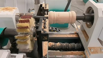 WS-L1530-4S Single Axis CNC Wood Lathe Machine For Turning and Polishing