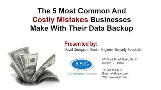Top 5 Mistakes Business Make with Backups