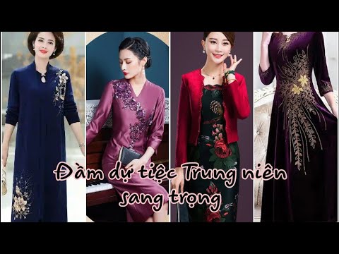 Video Đầm dự tiệc sang trọng,áo cho mẹ su gia,áo dự tiệc... - youtube