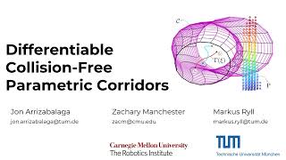 Differentiable Collision-Free Parametric Corridors
