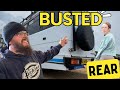 Busted back door conundrum  van build gets a mystery box