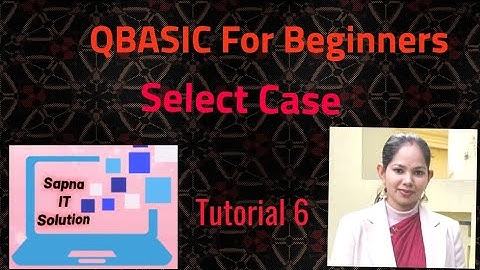 SELECT CASE STATMENT | SELECT COMMAND#qbasic #computereducation #youtubevideos#trendingvideo#youtube