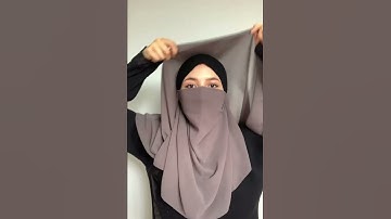 Niqab Tutorial 💜 #shorts #niqabi #muslimah #niqabstyles #hijabtutorial #muslimahfashion #niqab