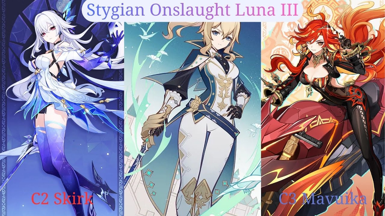 Luna III Stygian Onslaught DIRE - 246s Clear - Skirk C2R1 - Mavuika C3R1