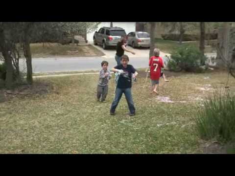 Ryan's 9th Birthday Silly String Fight