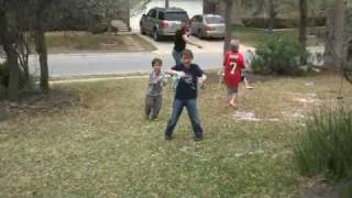 Ryan's 9th Birthday Silly String Fight