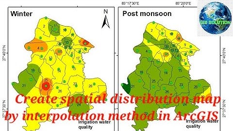 How to prepare Spatial distribution map of collected water quality data in ArcGIS @gistutorial_easytutorial
