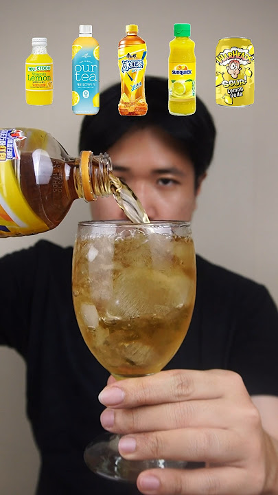 DRINK A LEMON FLAVOROUS DRINK #asmr #mukbang