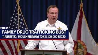 Family drug trafficking bust press conference