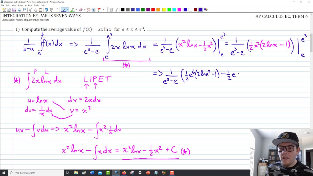 Integration by Parts Seven Ways Video Solutions YouTube