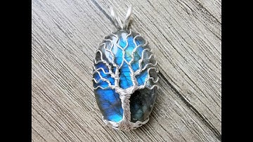 Wire wrap tree pendant tutorial.