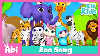 Zoo Song | Funny Animal Learning | Eli Kids Songs & Nursery Rhymes